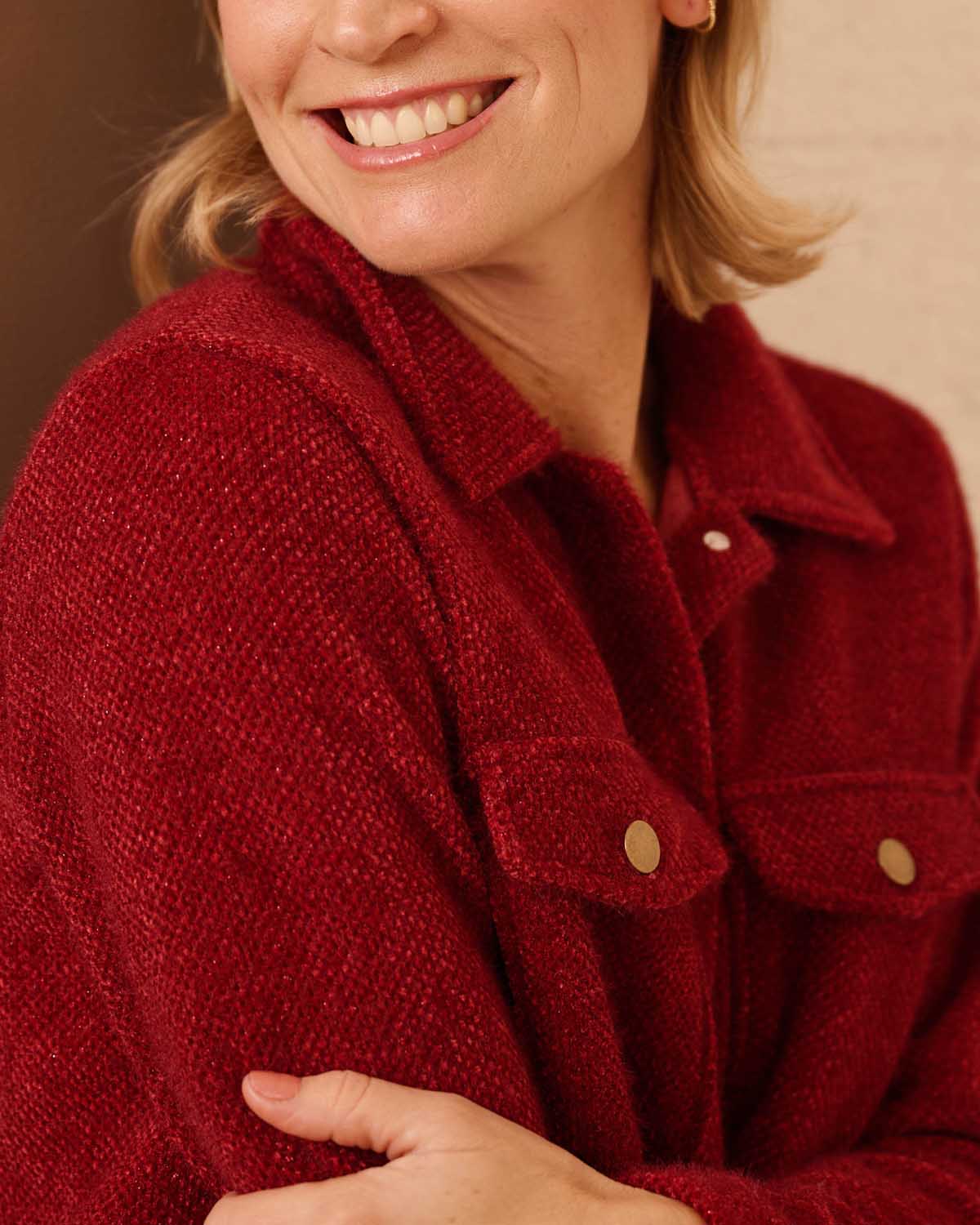Jack - Lizzy Duffel Lurex | Bordeaux Jasjes