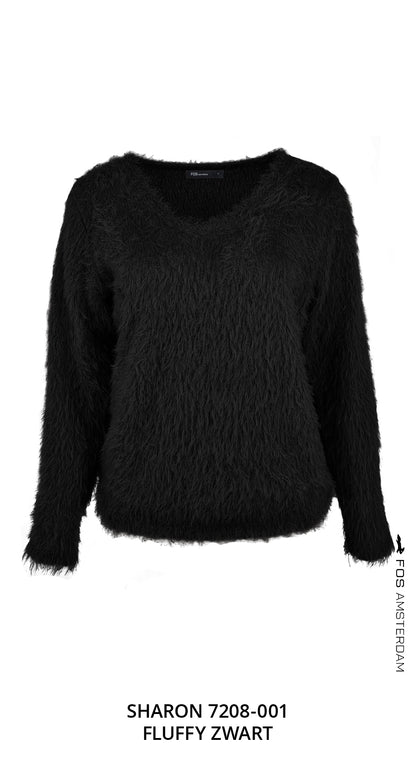 Sharon - Fluffy Chenille | Zwart