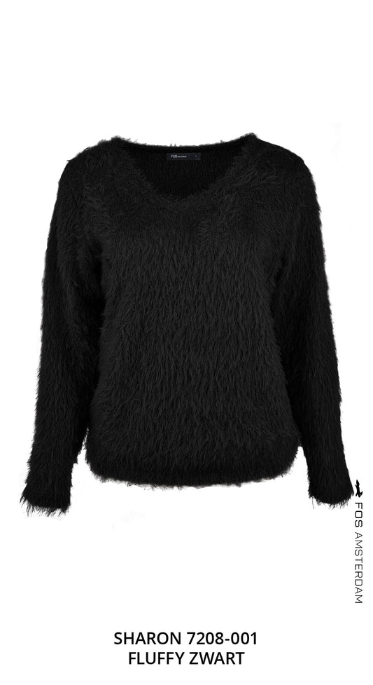 Sharon - Fluffy Chenille | Zwart