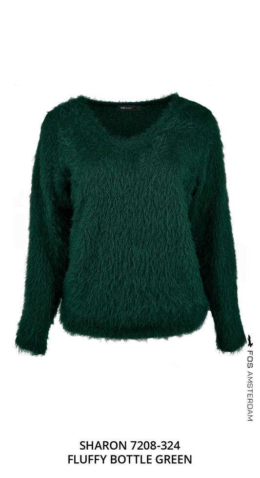 Sharon - Fluffy Chenille | Bottle Green