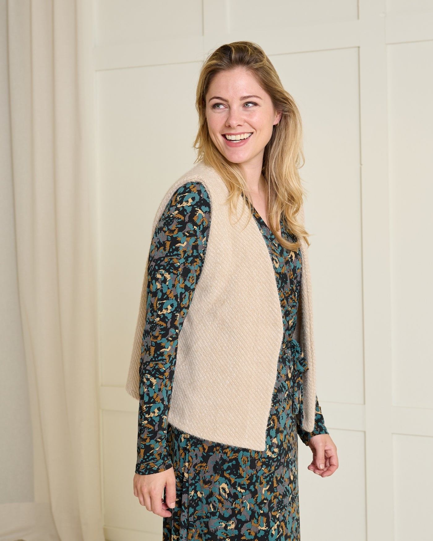 Gilet - Margriet Duffel | Beige Gilets