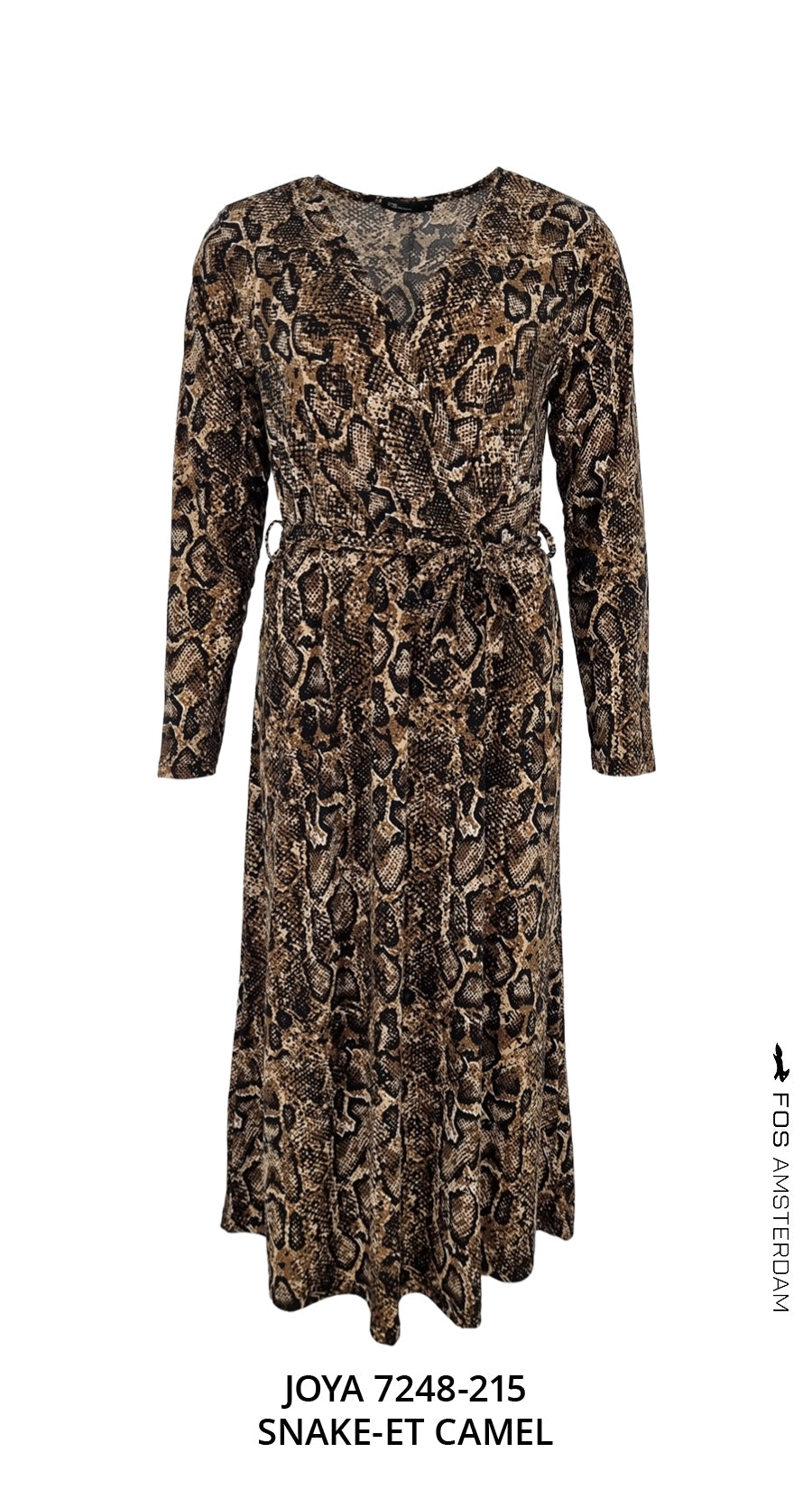 Jurk - Joya Snake-ET | Camel