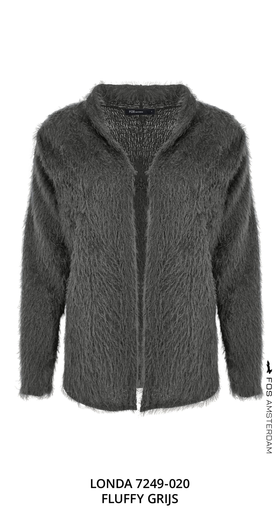 vest londa fluffy grijs