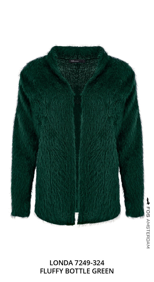 Vest - Londa Fluffy | Bottle Green