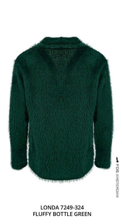 Vest - Londa Fluffy | Bottle Green