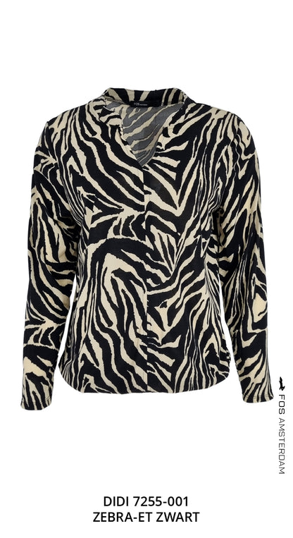 Top - Didi Zebra-ET | Zwart