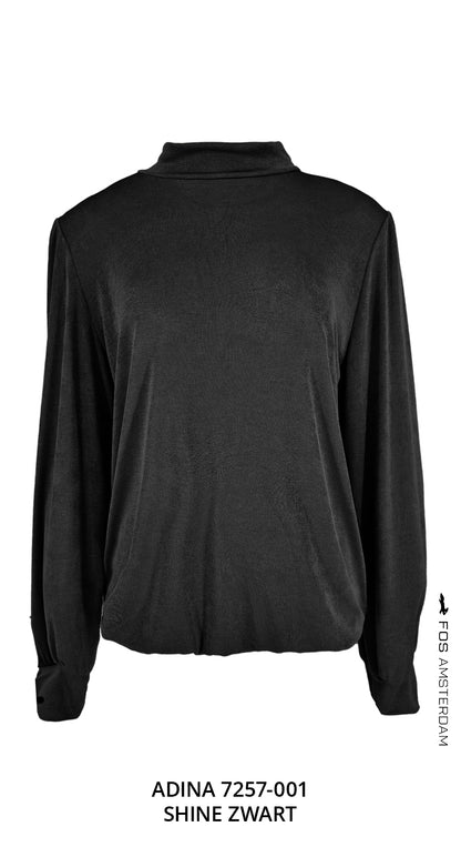 Top - Adina Shine | Zwart