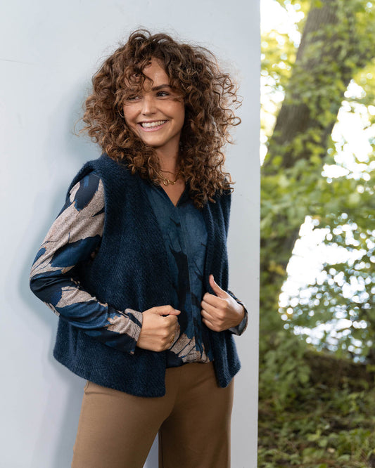 Gilet - Margriet Duffel | Navy Gilets