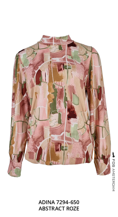 Top - Adina Abstract | Roze