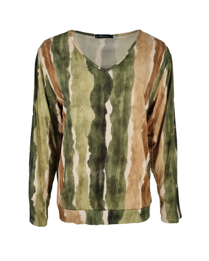 Top - Bella Watercolor Line-FB | Army
