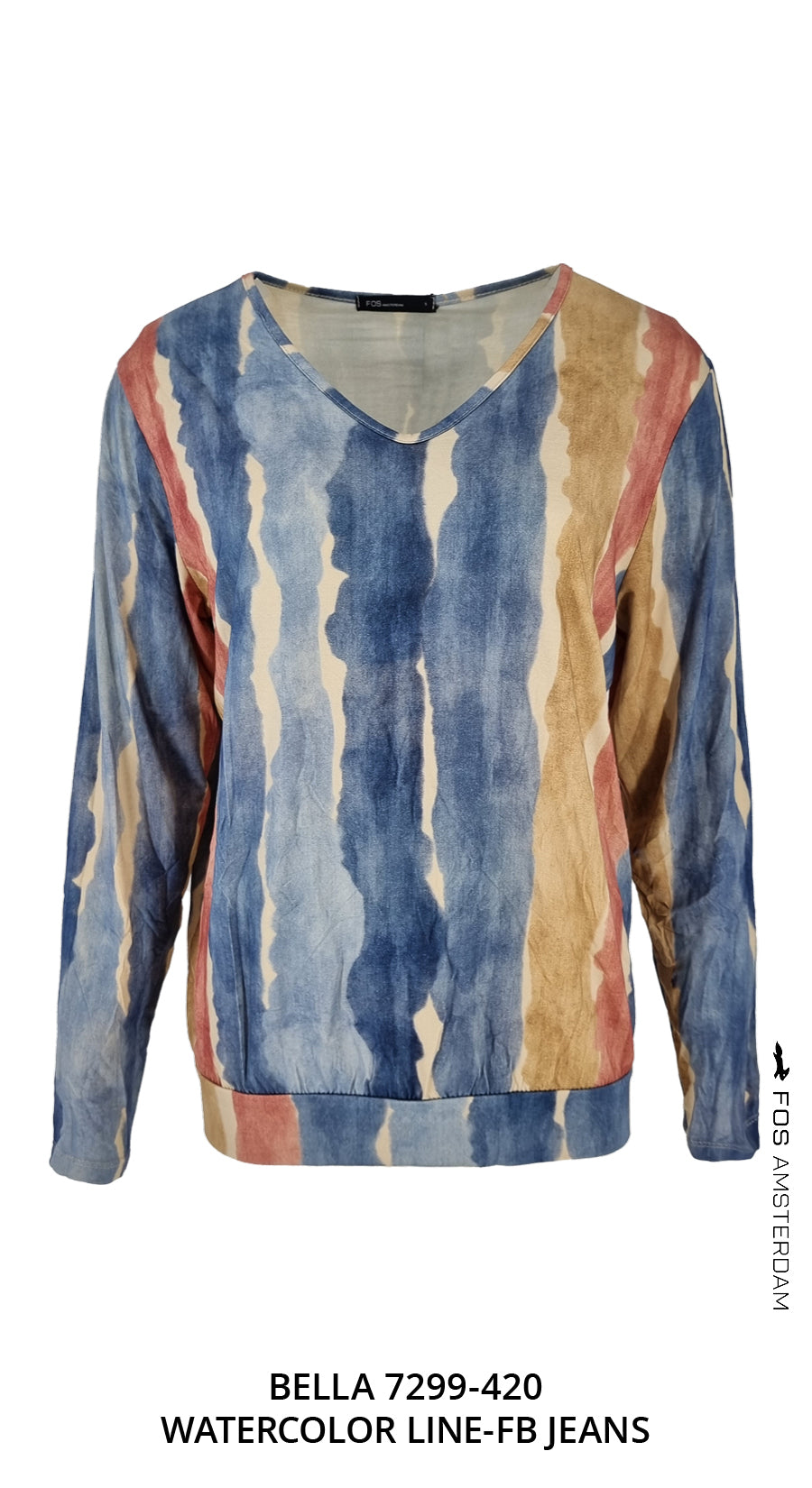 Top - Bella Watercolor Line-FB | Jeans