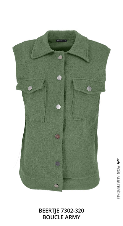 Gilet - Beertje Boucle | Army