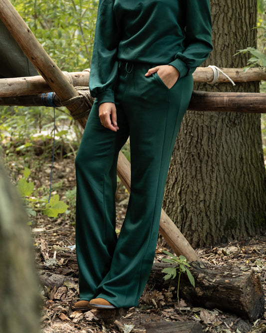 Broek - Ria Uni | Bottle Green