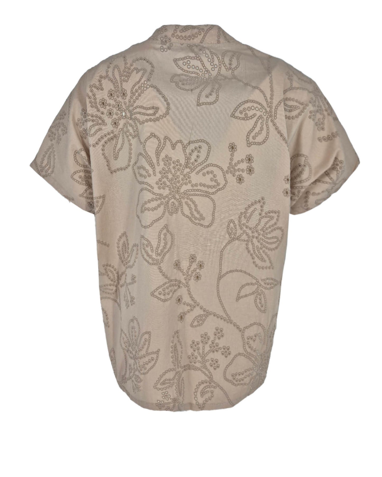 Blouse - Katie Broderie Blad | Beige