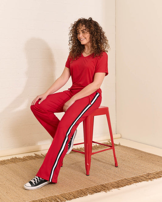 Broek - Mila Tape | Rood