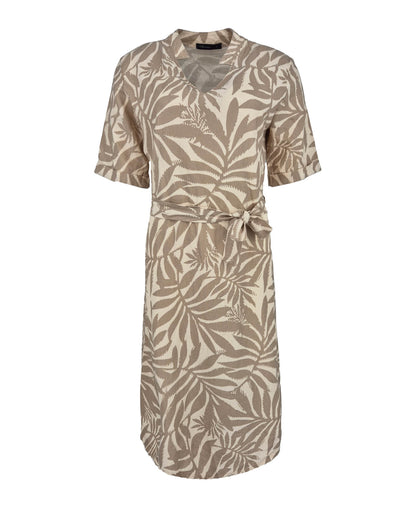 Jurk - Norah Mono Blad | Beige