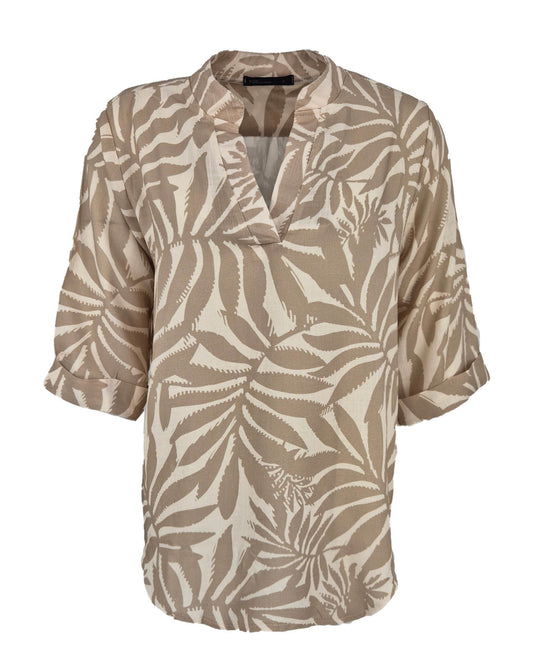Top - Kyra Mono Blad | Beige
