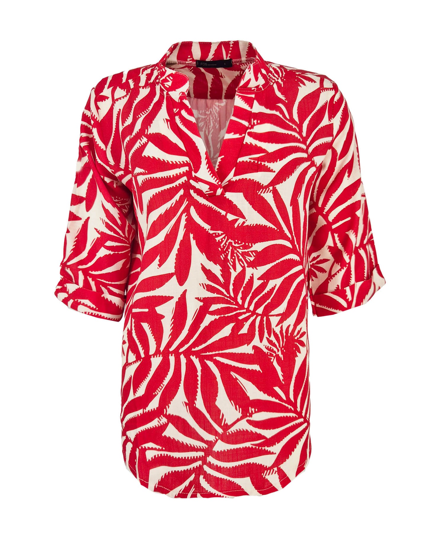 Top - Kyra Mono Blad | Rood