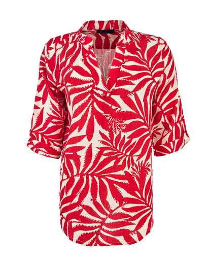 Top - Kyra Mono Blad | Rood