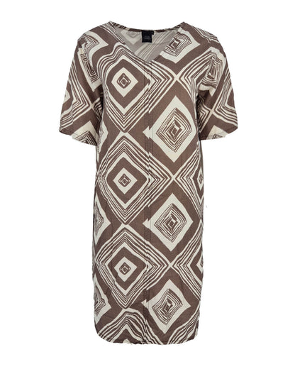 Jurk - Linde Square | Bruin