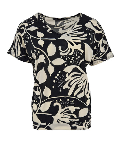 Top - Bella Poederbloem-ET | Zwart