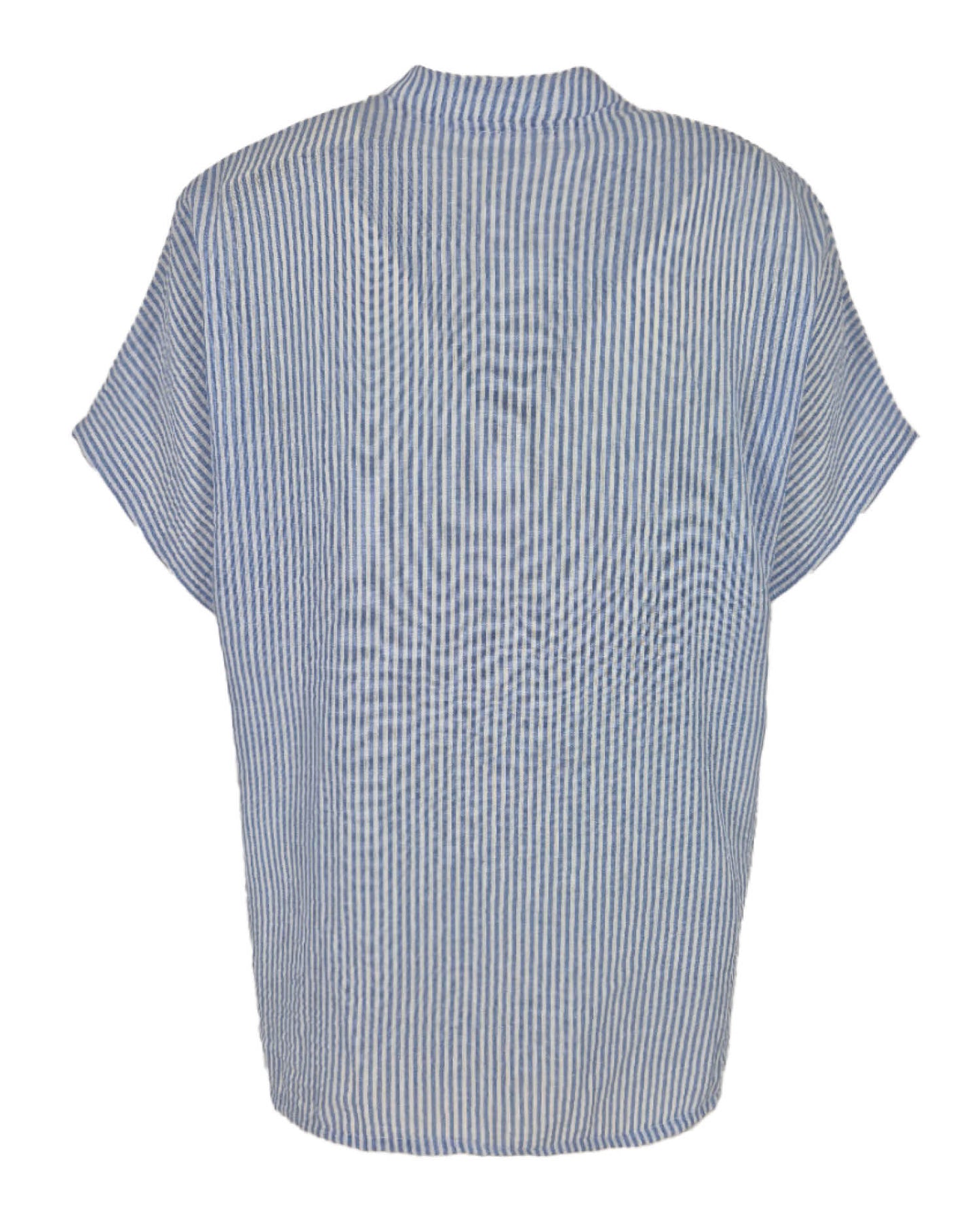 Blouse - Katie Classic streep | Licht-Blauw