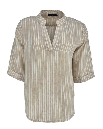 Top - Kyra Double Line | Beige