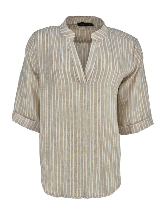 Top - Kyra Double Line | Beige