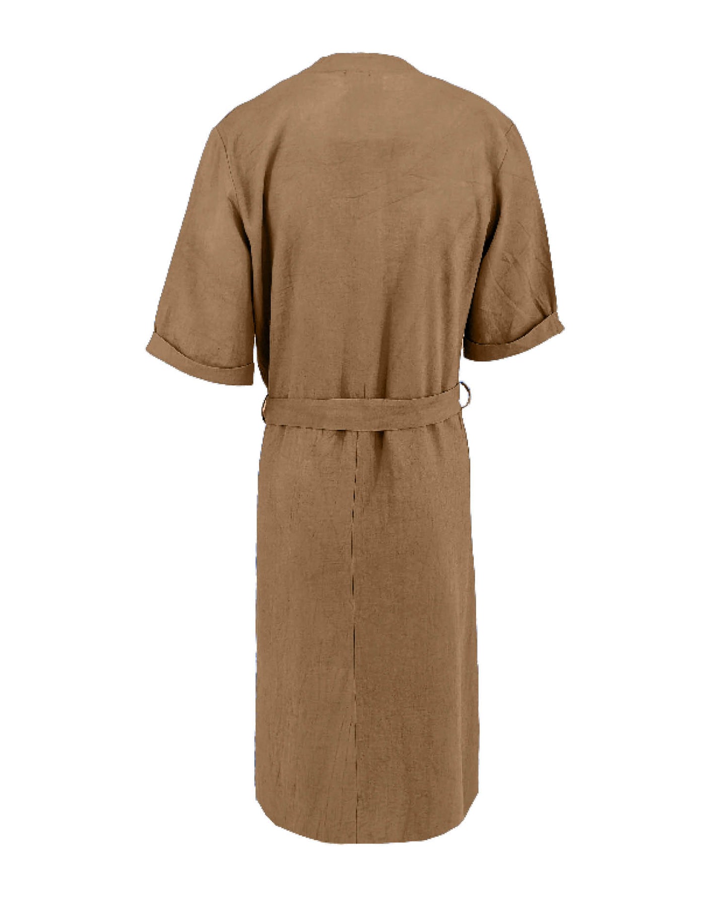 Jurk - Norah Linnen Uni | Camel