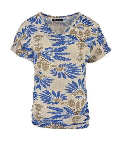 Top - Bella Botanic Stamp | Kobalt