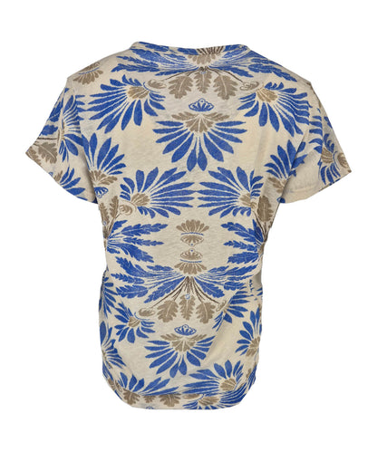 Top - Bella Botanic Stamp | Kobalt