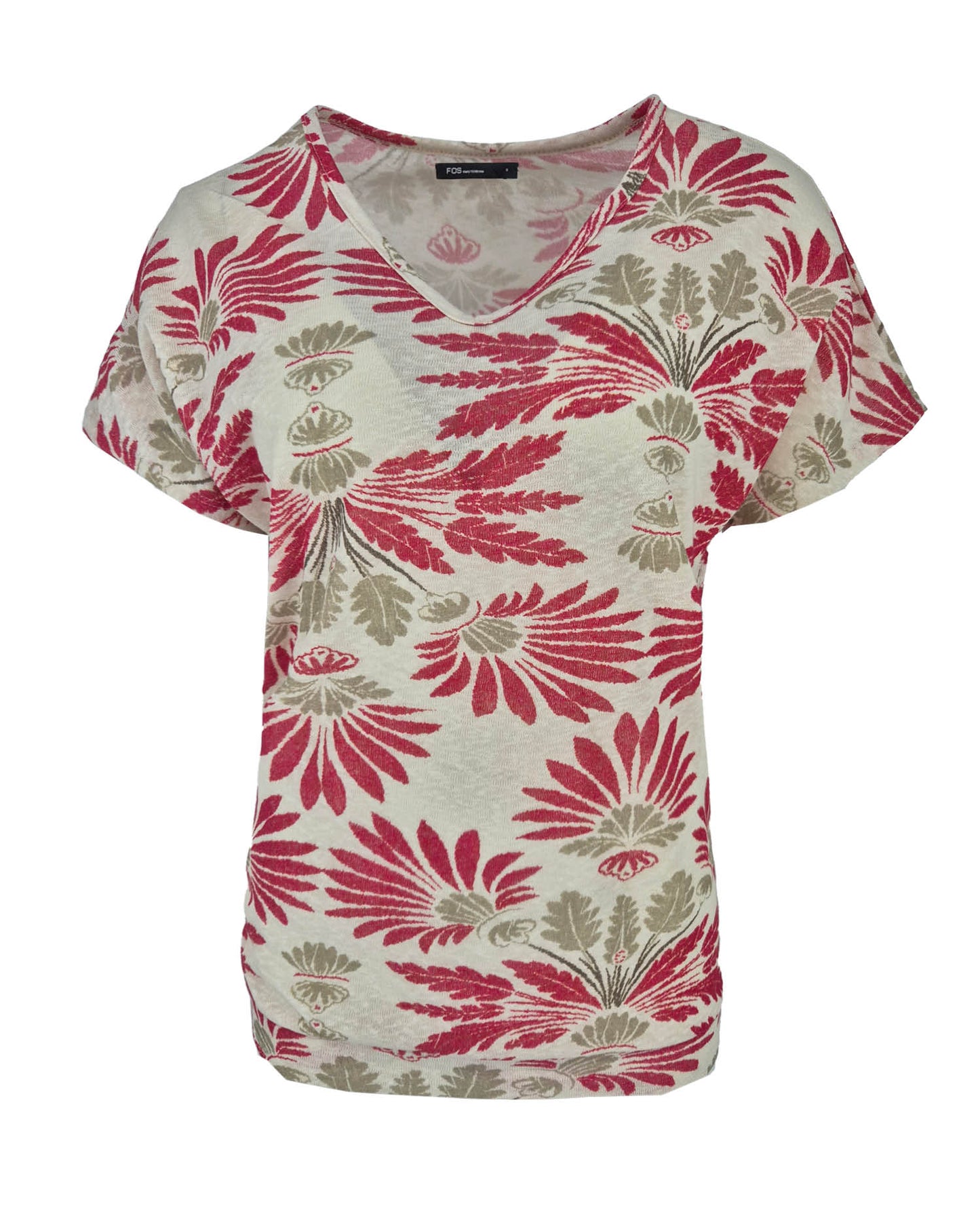 Top - Bella Botanic Stamp | Rood