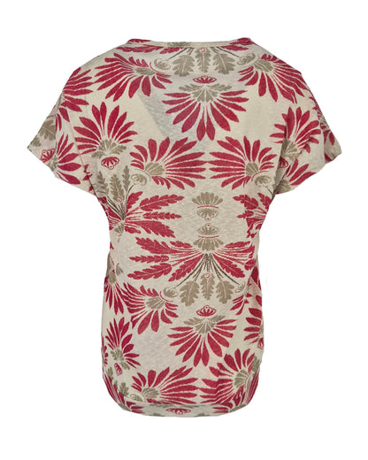 Top - Bella Botanic Stamp | Rood