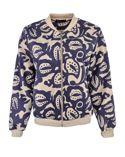 Bomberjack - Bambi Blad Stip | Navy