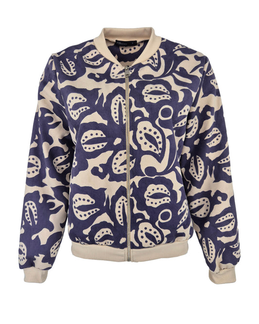 Bomberjack - Bambi Blad Stip | Navy