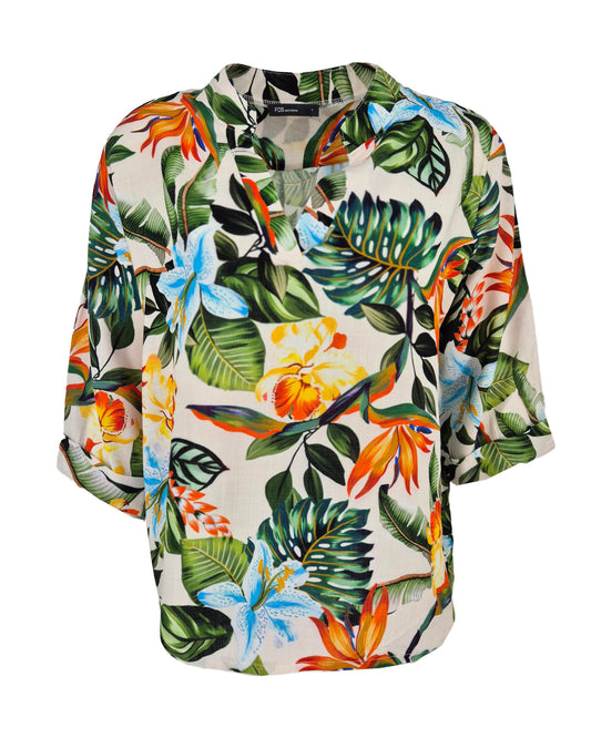 Tops - Kiki Hibiscus | Beige