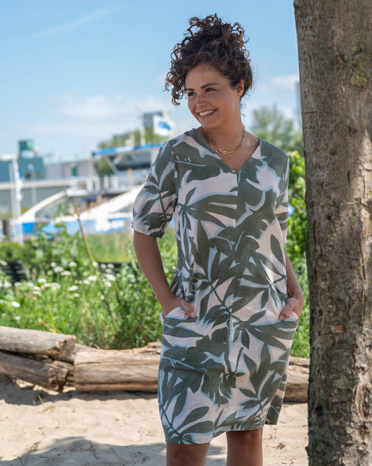 Jurk - Linde Blad Grande | Army