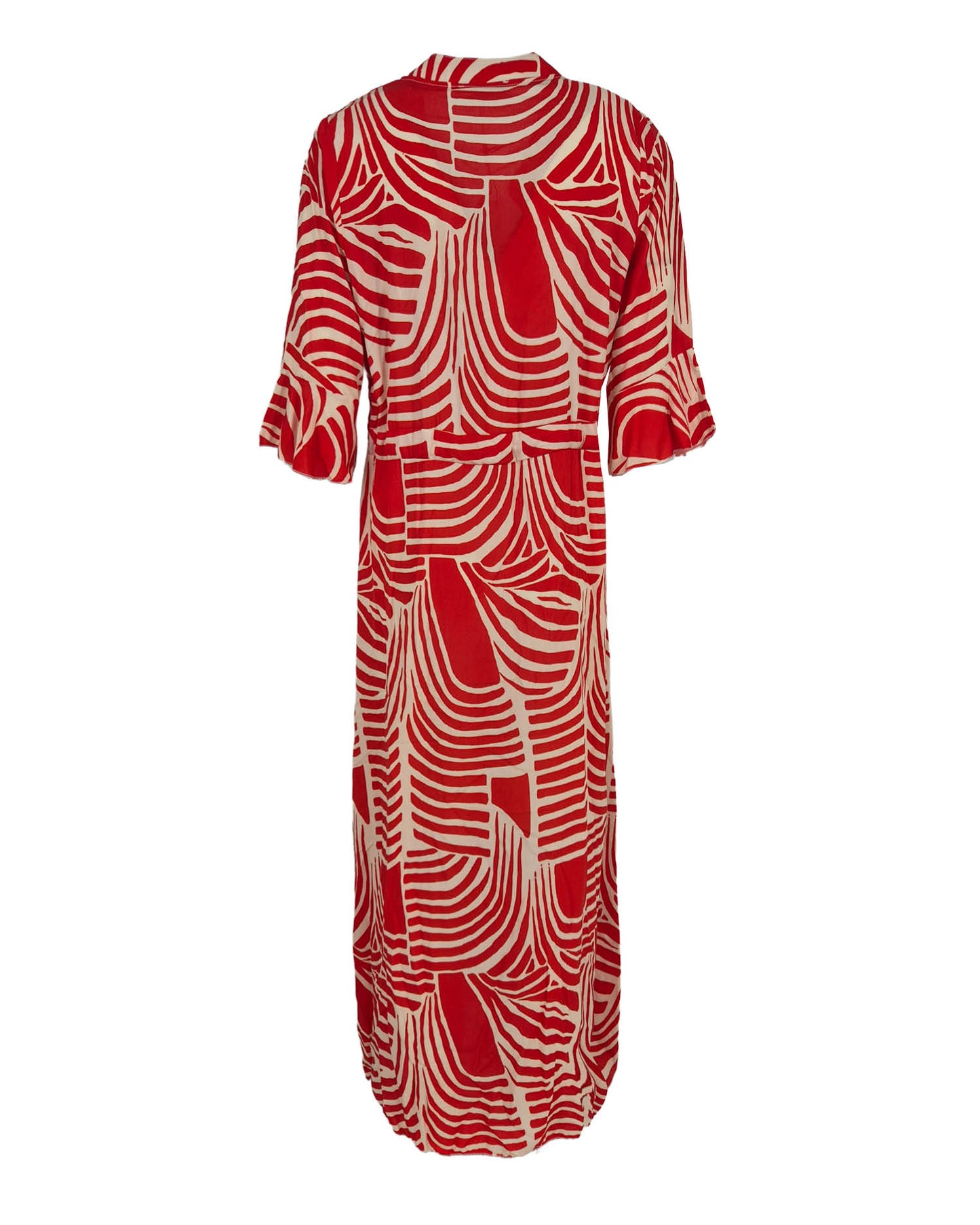 Jurk - Lalia Curvy Lines | Rood