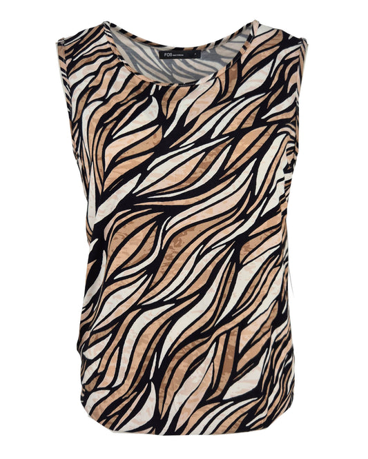 Top - Sisi-Z Marmer Streep | Zwart
