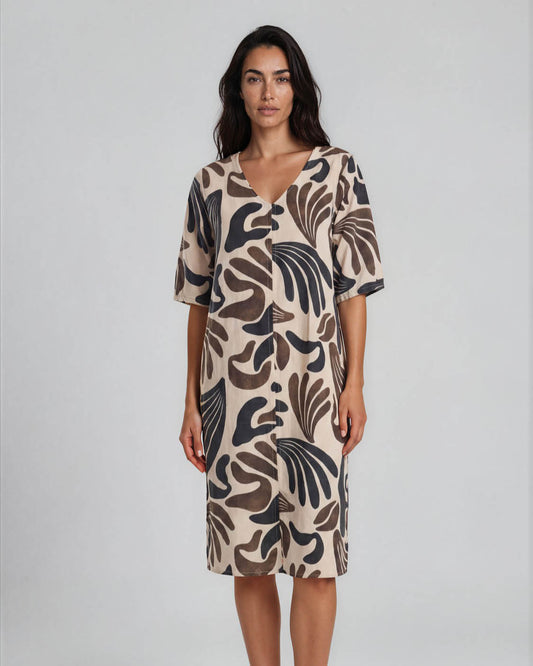 Jurk - Linde Matisse | Donker-Bruin