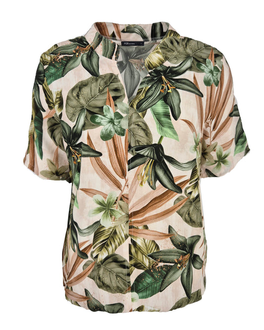 Top - Doortje Botanic Blad | Army