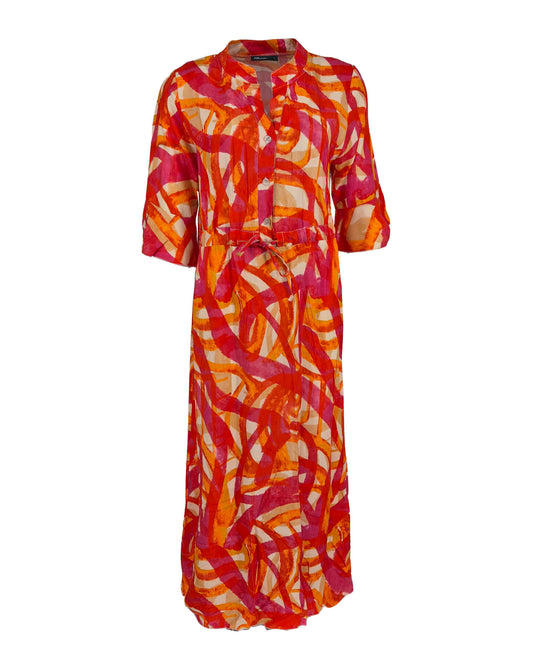 Jurk - Lalia Aquarel Spel | Fuchsia