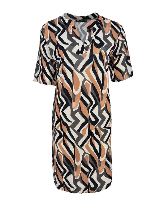 Jurk - Andrien WaveStreep | Zwart