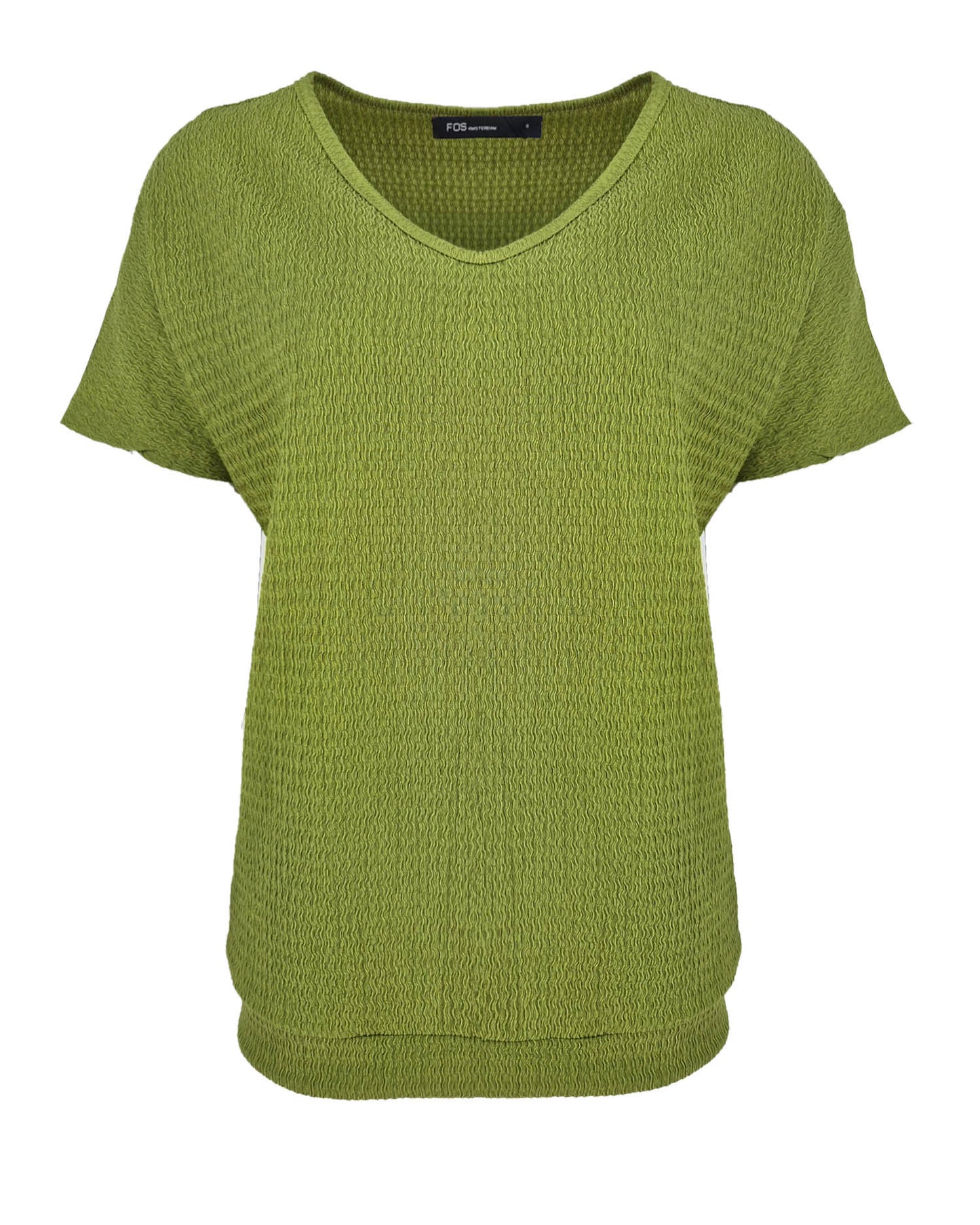 Top - Bella Uni Golf | Olijfgroen Tops & Blouses