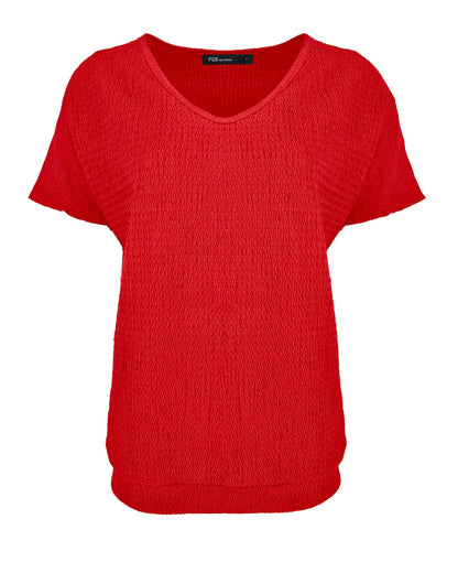 Top - Bella Uni Golf | Rood Tops & Blouses