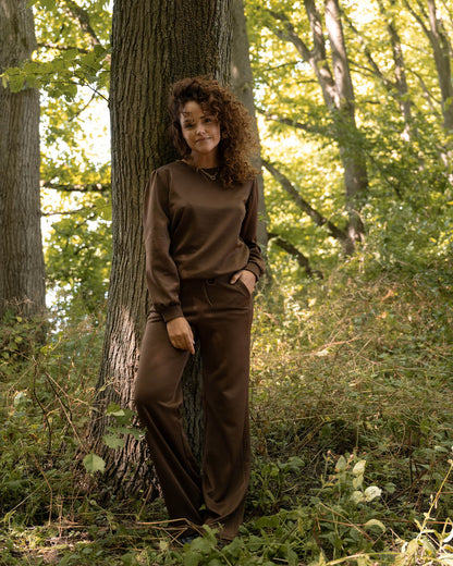 Wijde broek Ria bruin
