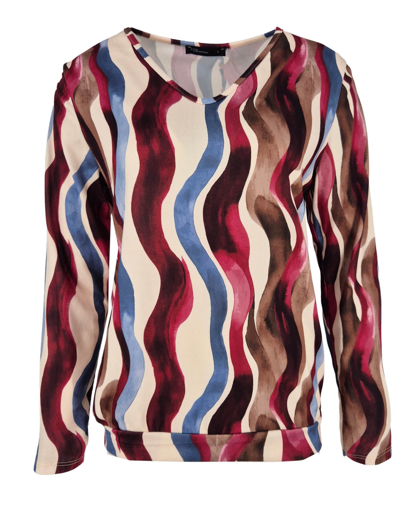 Top - Bella Brush Strokes-FB | Bordeaux