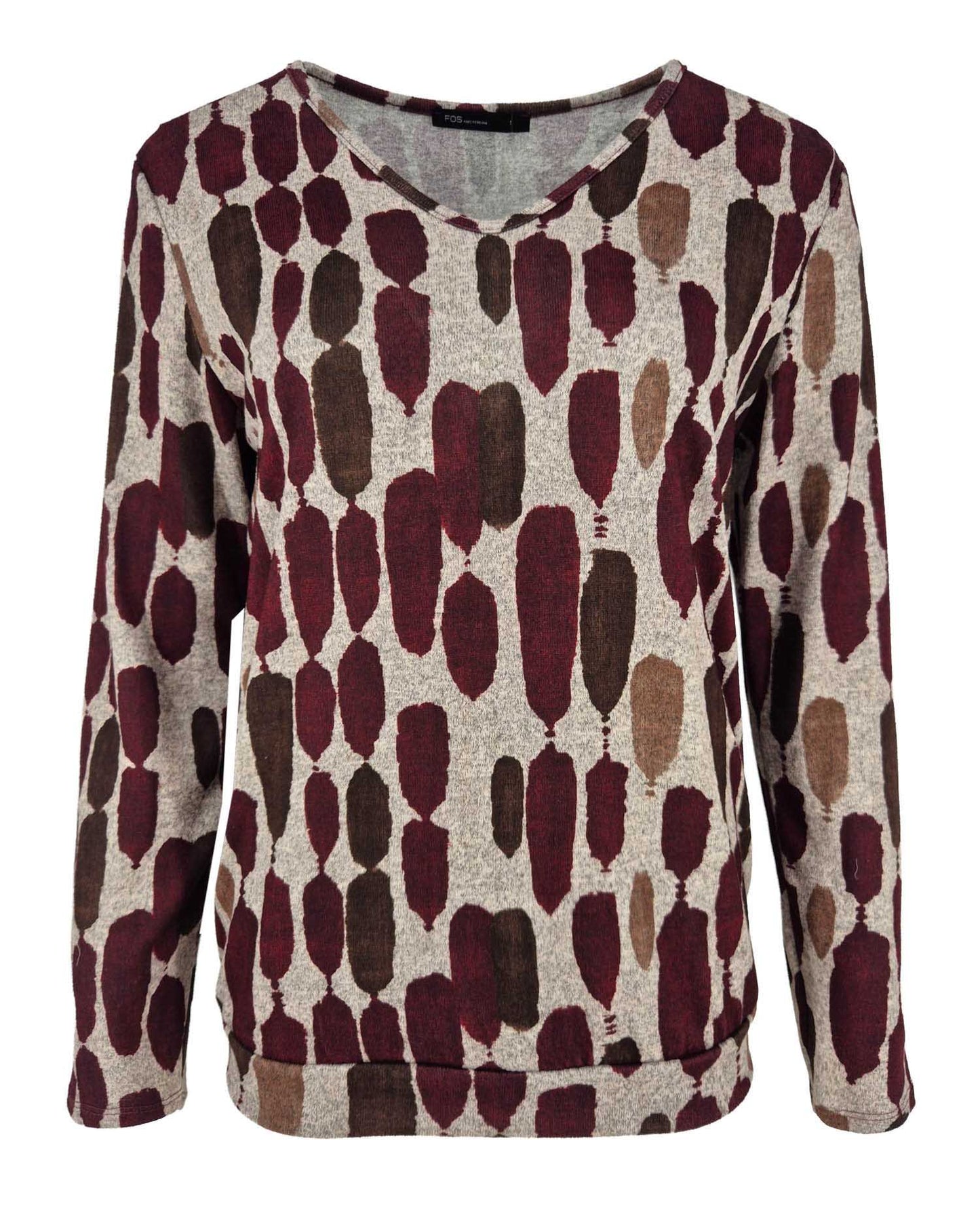 Top - Bella Drops-FB | Bordeaux Tops & Blouses