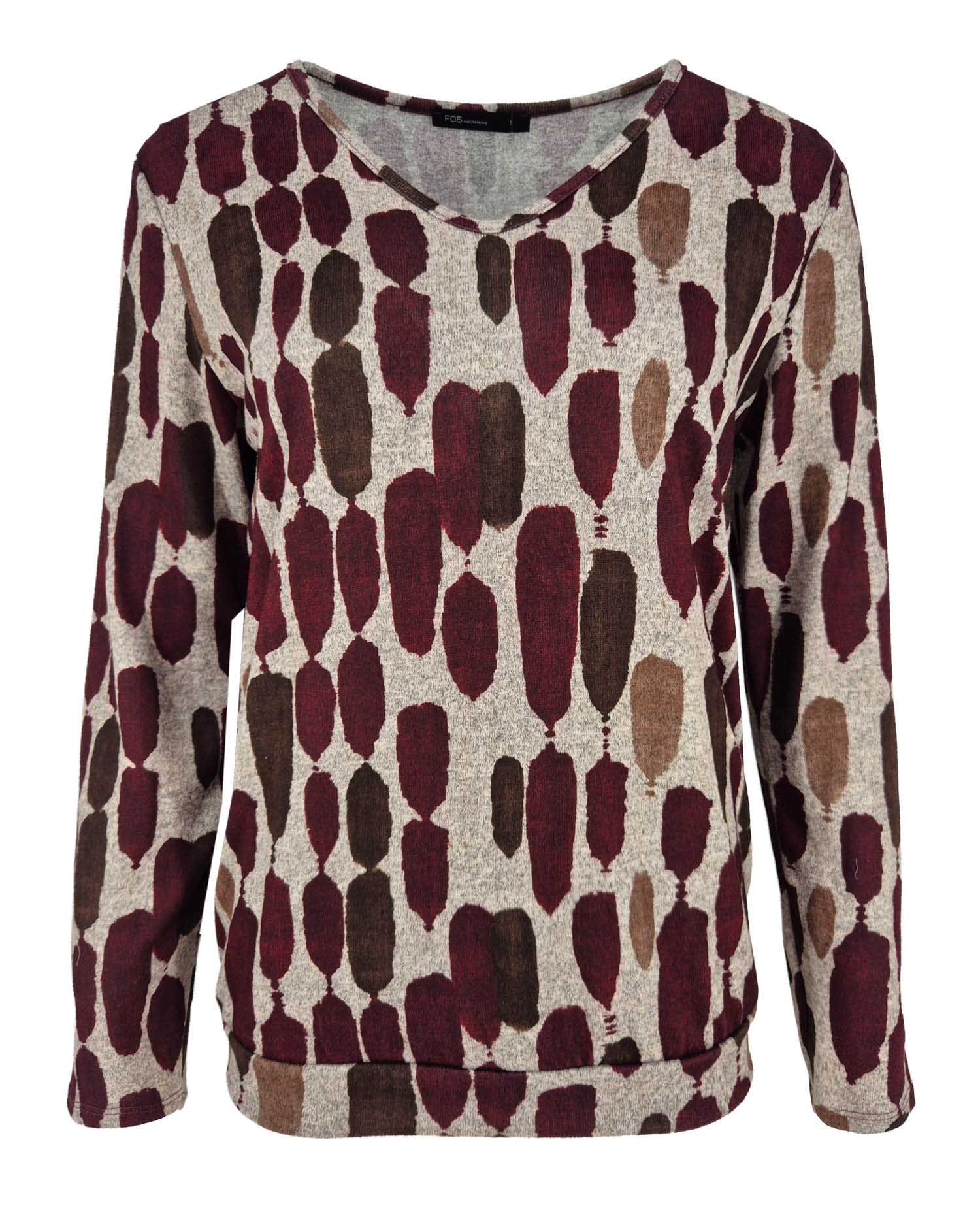 Top - Bella Drops-FB | Bordeaux Tops & Blouses