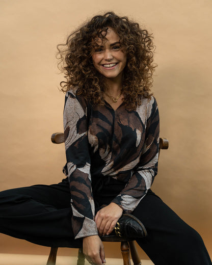 Top - Didi Wings-FB | Zwart Tops & Blouses